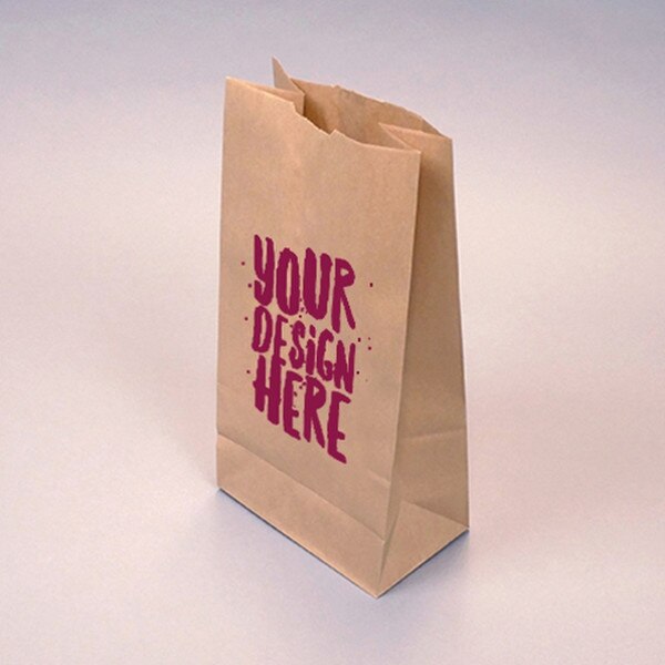 Custom-Printed Natural Kraft 12-lb